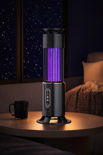 Rechargeable 3-in-1 UV Mosquito Killer Lamp – Portable Bug Zapper, Night Light & Insect Trap