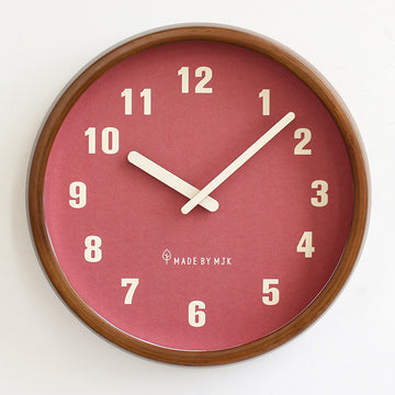 Modern Minimalist Retro Solid Wood Wall Clock – Creative Home & Living Room Decor