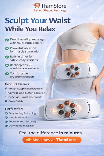 Smart Abdominal Massage Waist Belt. Shaking & Kneading Slimming Massager