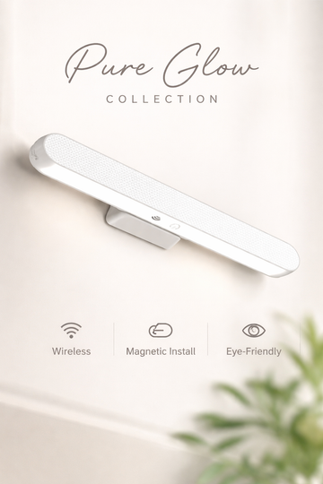LED Smart Desk Lamp with Remote Control & Eye-Care Stickers - Wall-Mounted
